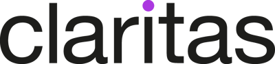 Claritas Logo_Black - Purple dot
